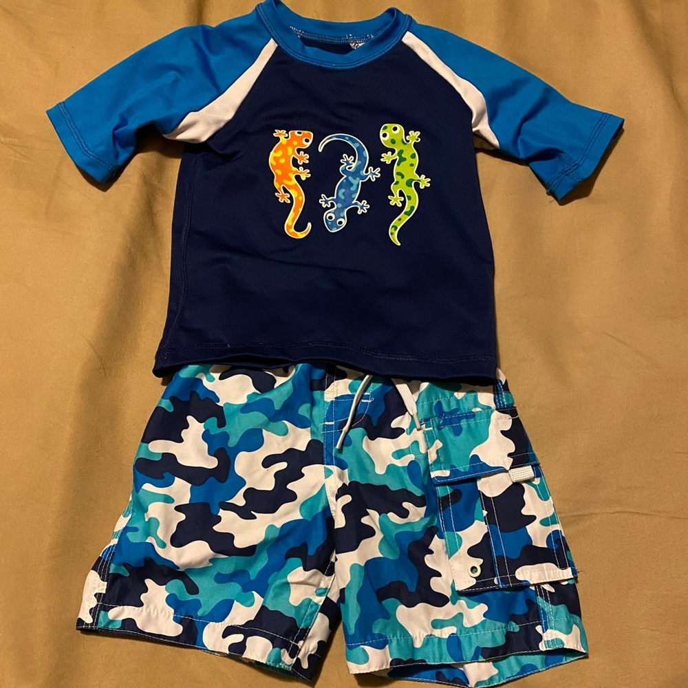 Boys size 2T swim outfit